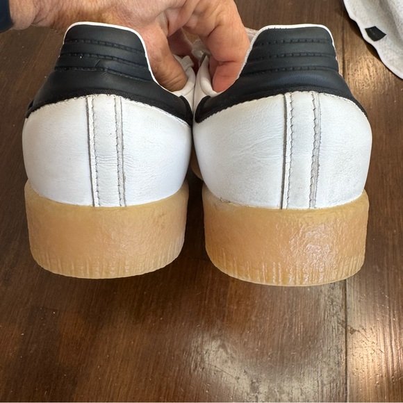 Adidas Samba Shoes Mens Size 10 White Black Gum OG Classic Soccer Sneakers - Picture 4 of 10